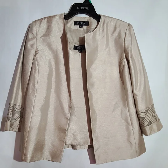 Kasper 3 piece suit set skirt and jacket formal wear - Picture 5 of 15